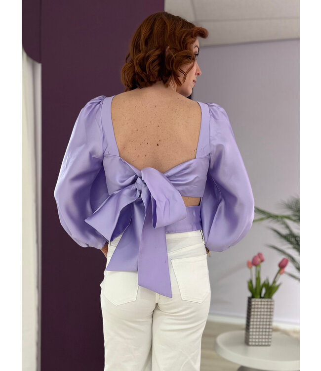 NALA - Top satin lilac