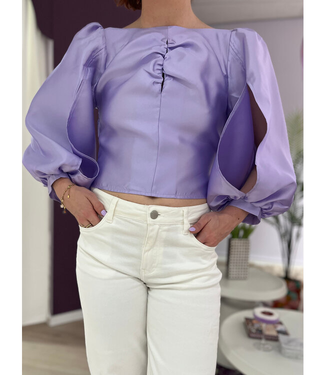 NALA - Top satin lilac