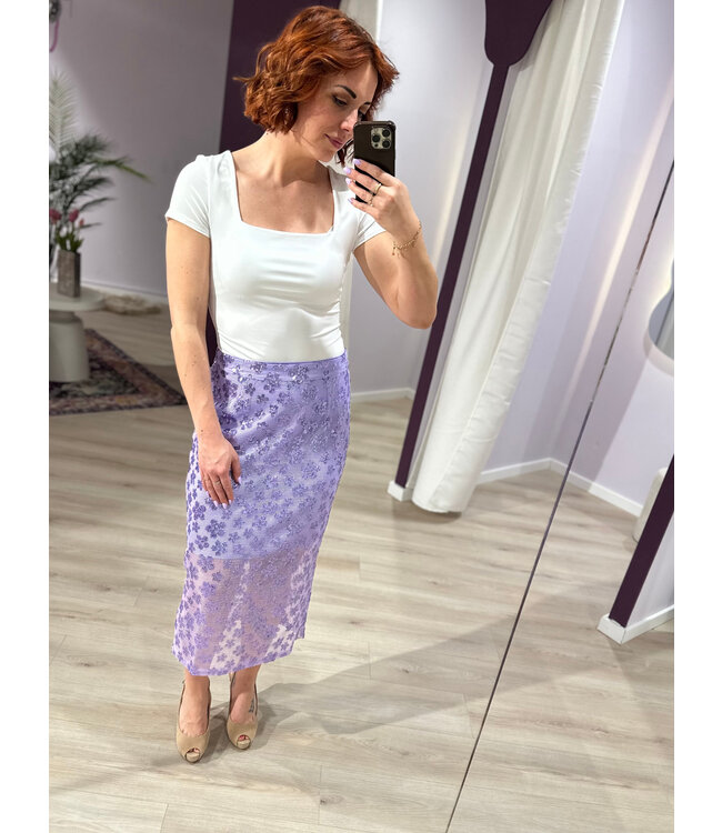 JAYLA - Skirt sequins lilac