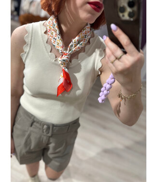 Azzurro AMBER - Top beige