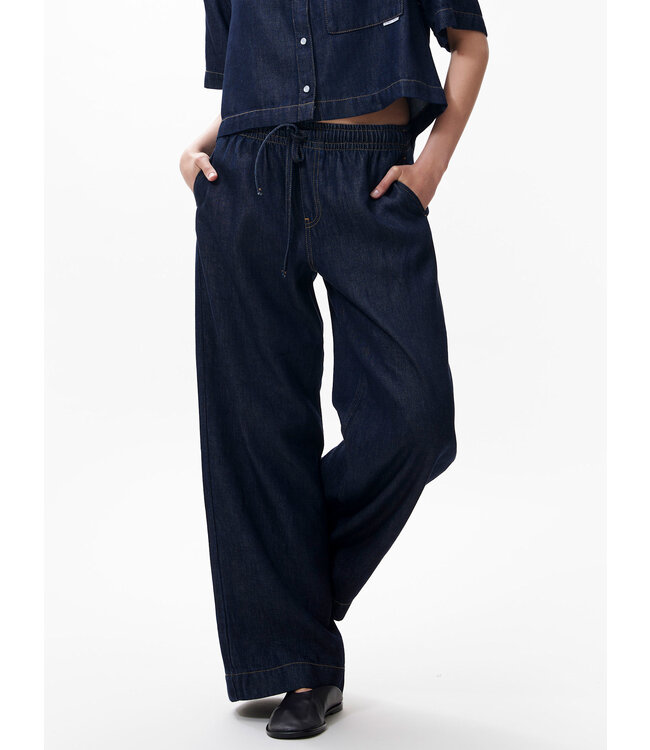 ZOLA - Pants denim joggers dark blue