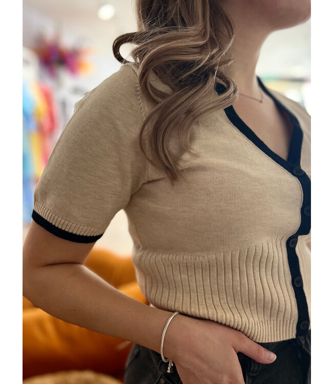 STERRE - Cardigan beige