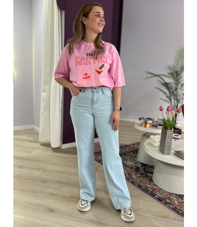 KAYA - Denim light blue striped