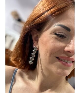 Earring hearts long