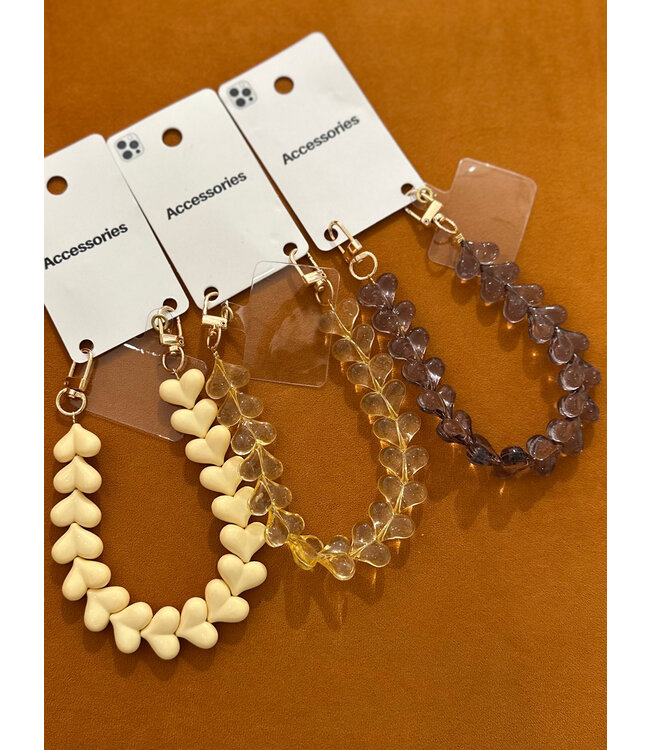 Phone cord hearts flat