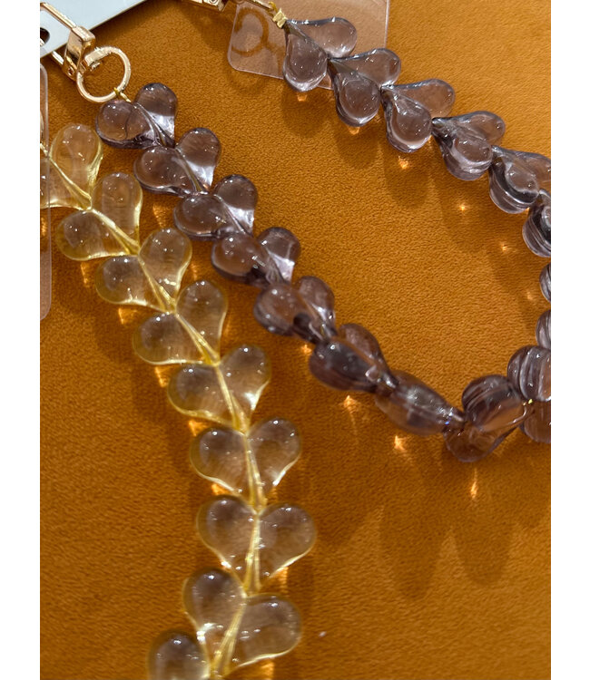 Phone cord hearts flat