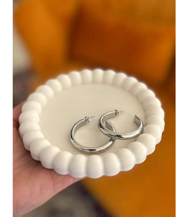 Earring chunky ring
