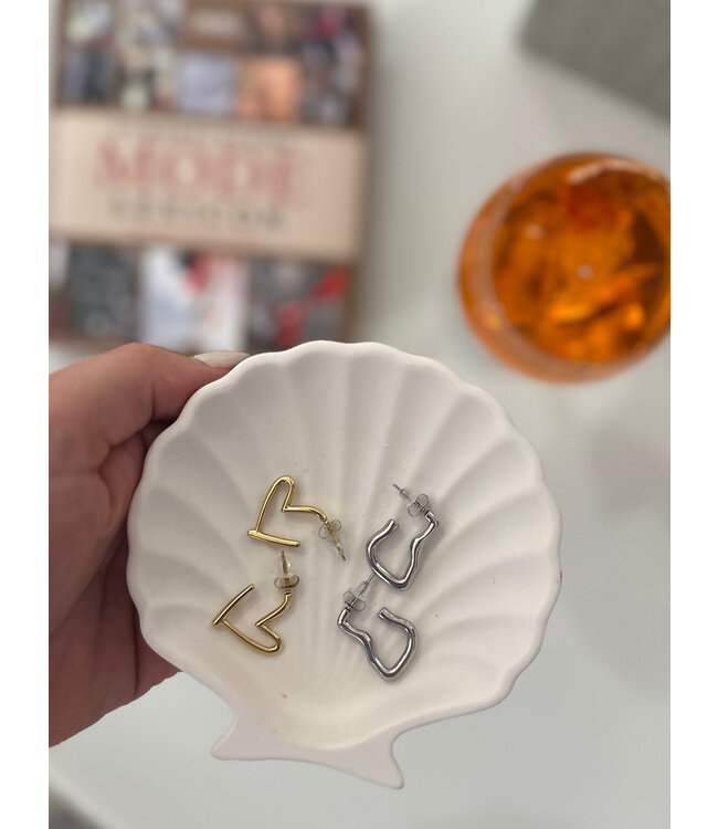 Earring organic ring small