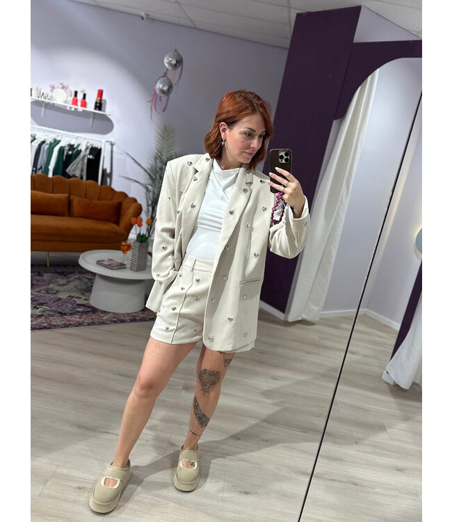LOVEY - Blazer cream
