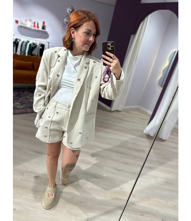 LOVEY - Blazer cream