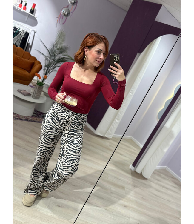 MAYA - Longsleeve bordeaux