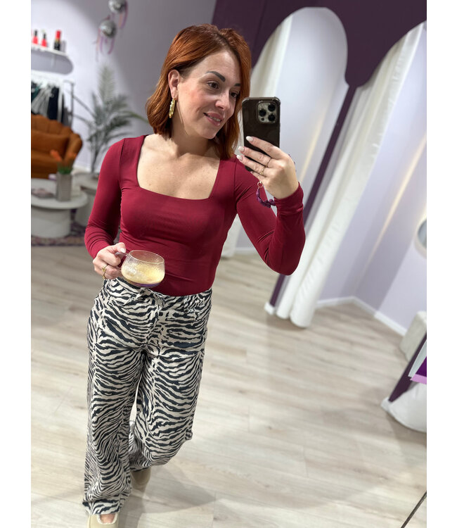 MAYA - Longsleeve bordeaux