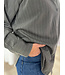 NOOR - Blouse pinstripe grey
