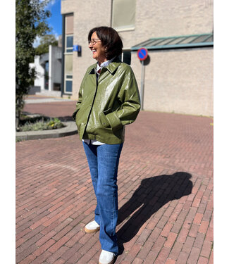 Catwalk Junkie TORY - Vegan leather jacket olive green