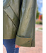 TORY - Vegan leather jacket olive green