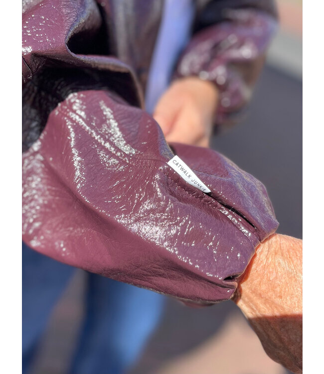 LINA - Jacket wine red