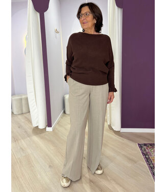 Attentif Paris STACY - Pantalon taupe