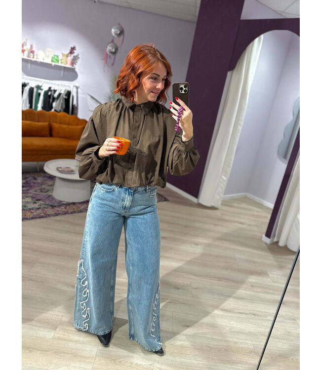 MAXIME - Blouse brown