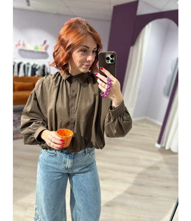 MAXIME - Blouse brown