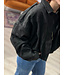 GINNY - Jacket suède black
