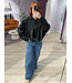 GINNY - Jacket suède black