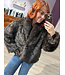 TERRY - Jacket faux fur brown
