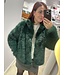 LIA - Jacket faux fur forest green
