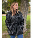 SUE - Jacket faux leather black