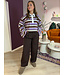 MUSE - Longsleeve polo striped