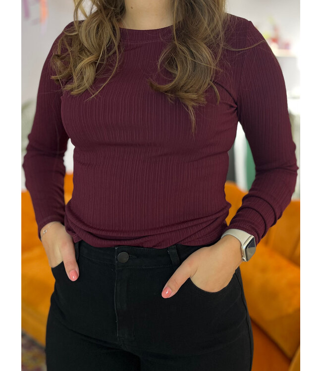 JUUL - Longsleeve wine red