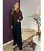 SILVIE - Top leopard bordeaux