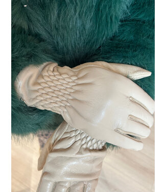 Gloves leather look