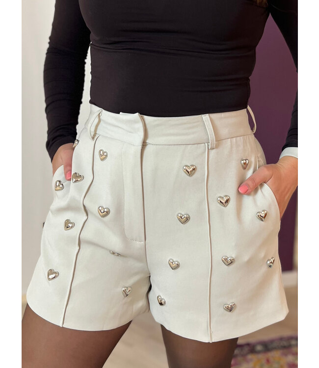 LOVEY - Shorts cream