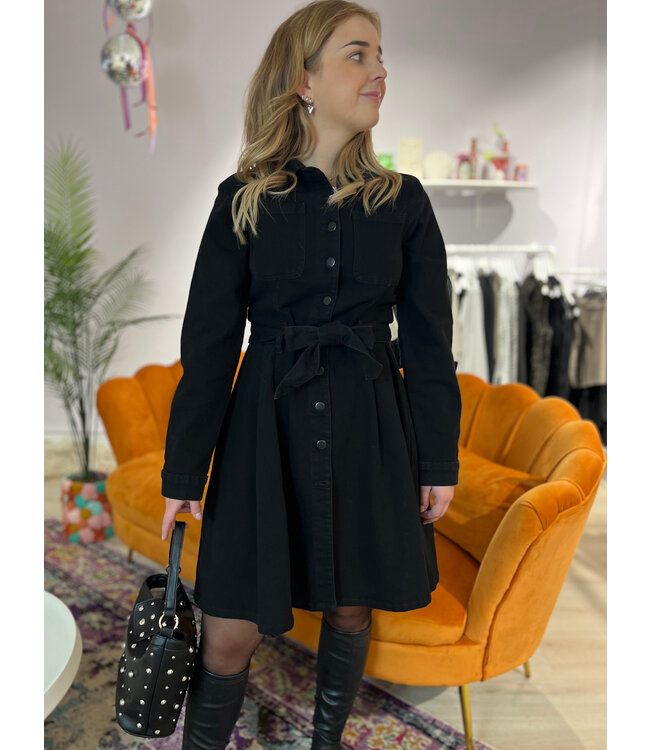 ABBY - Dress denim black