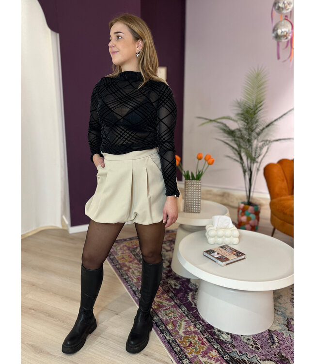 RUBY - Top mesh black