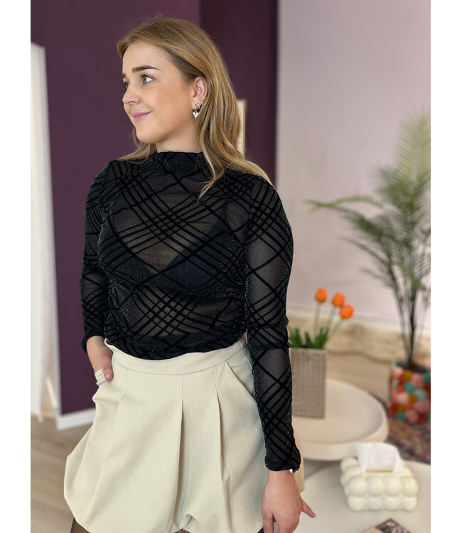 RUBY - Top mesh black