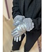 Gloves stitched faux fur