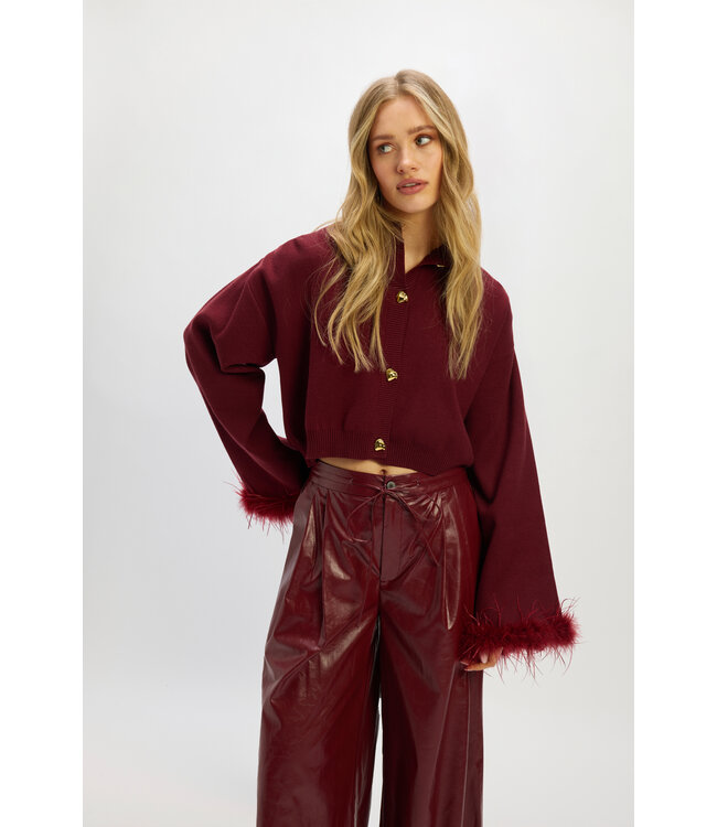 MADY - Cardigan bordeaux