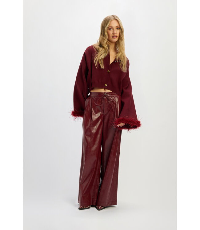 MADY - Cardigan bordeaux