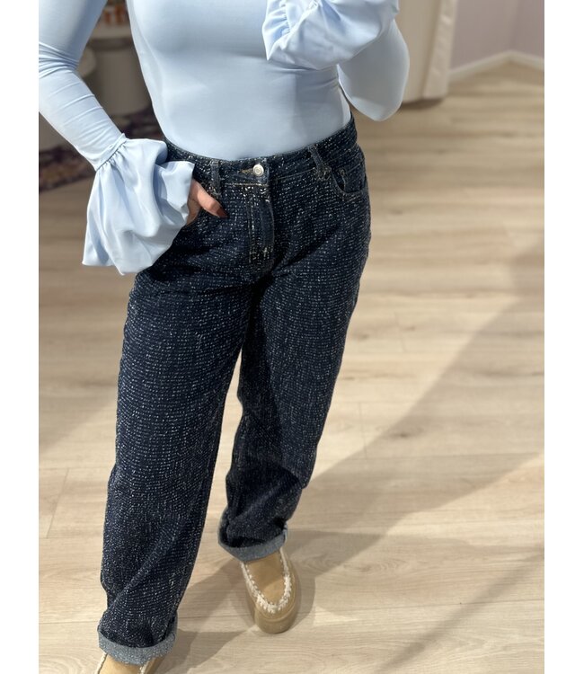 CHERRY - Denim baggy scratched