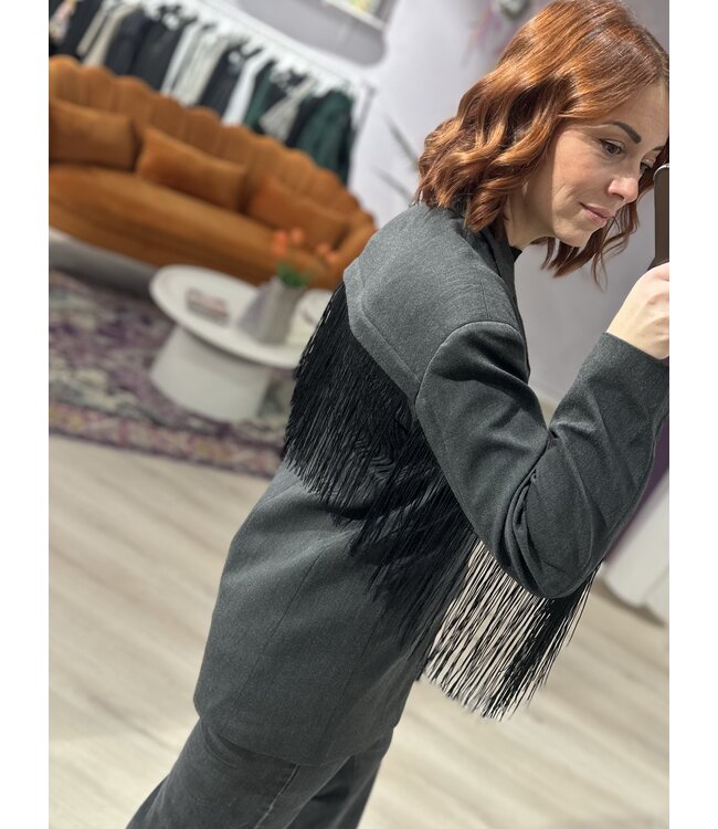 NICOLE - Blazer dark grey
