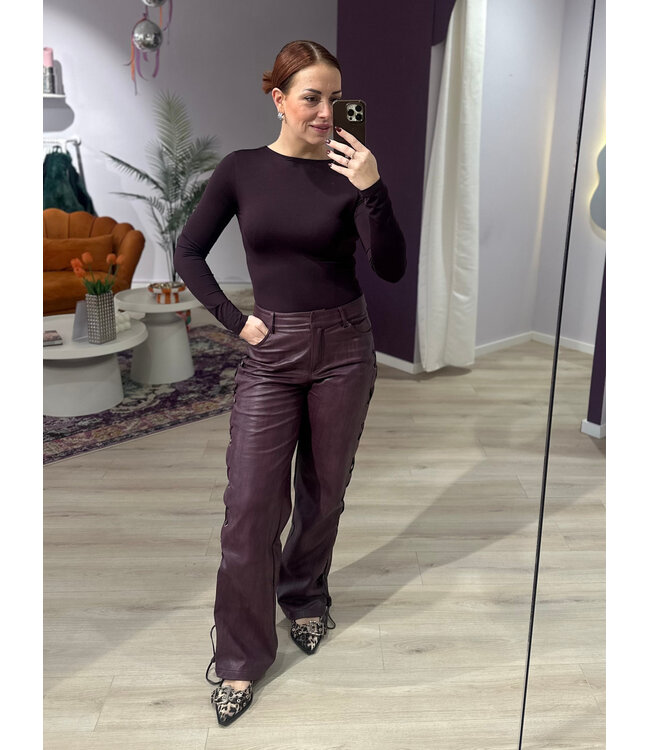 MILA - Body longsleeve purple