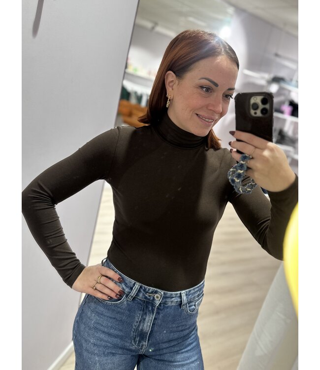 ALICE - Body longsleeve brown