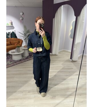 Catwalk Junkie MAAN - Blouse denim dark blue