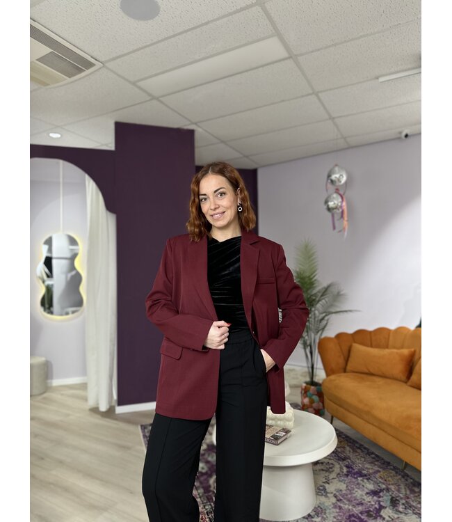 BOWIE - Blazer bordeaux