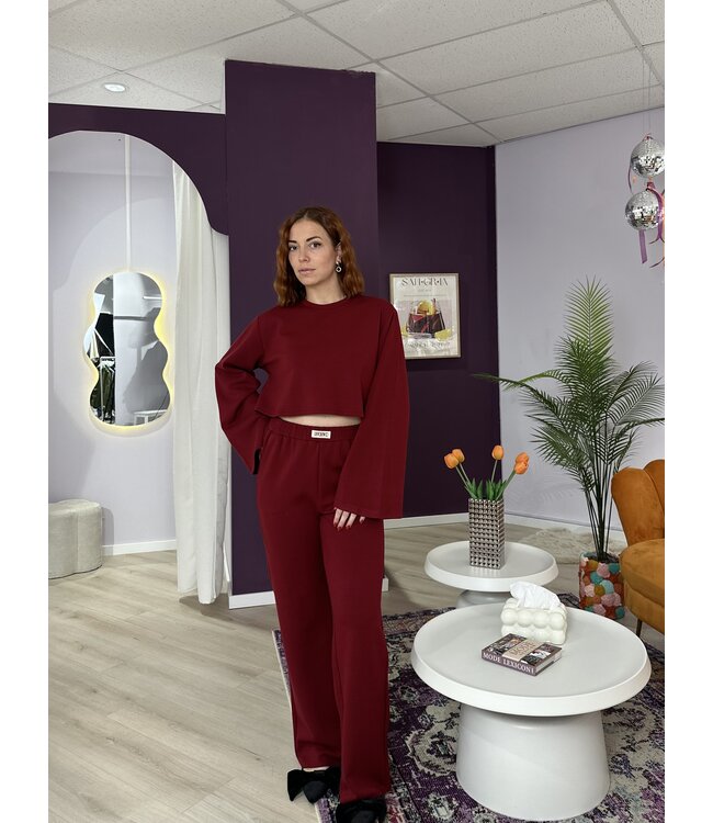 CARINA - Sweater bordeaux