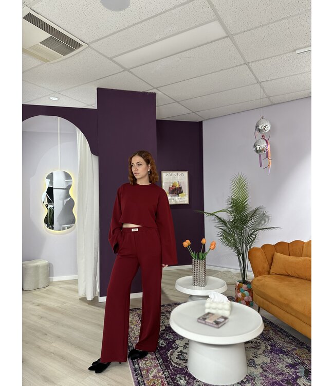 NOVA - Pants bordeaux