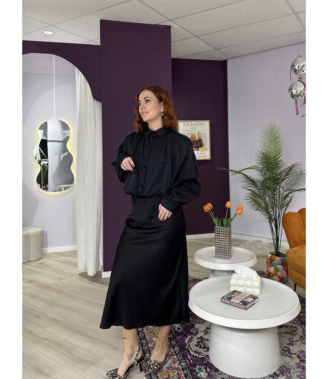 SARAH - Skirt satin black