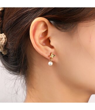 Day&Eve Day&Eve earring pearly flower stud