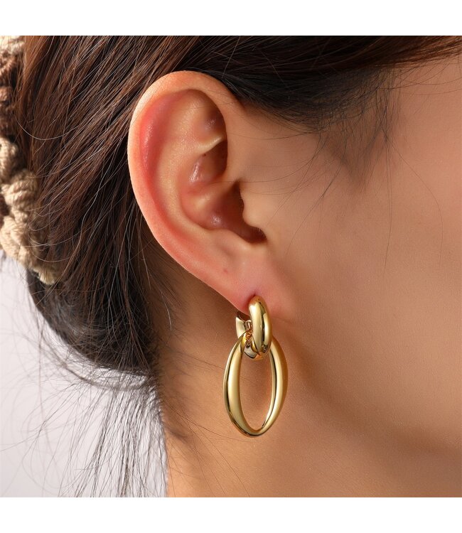 Day&Eve earring open oval hoop